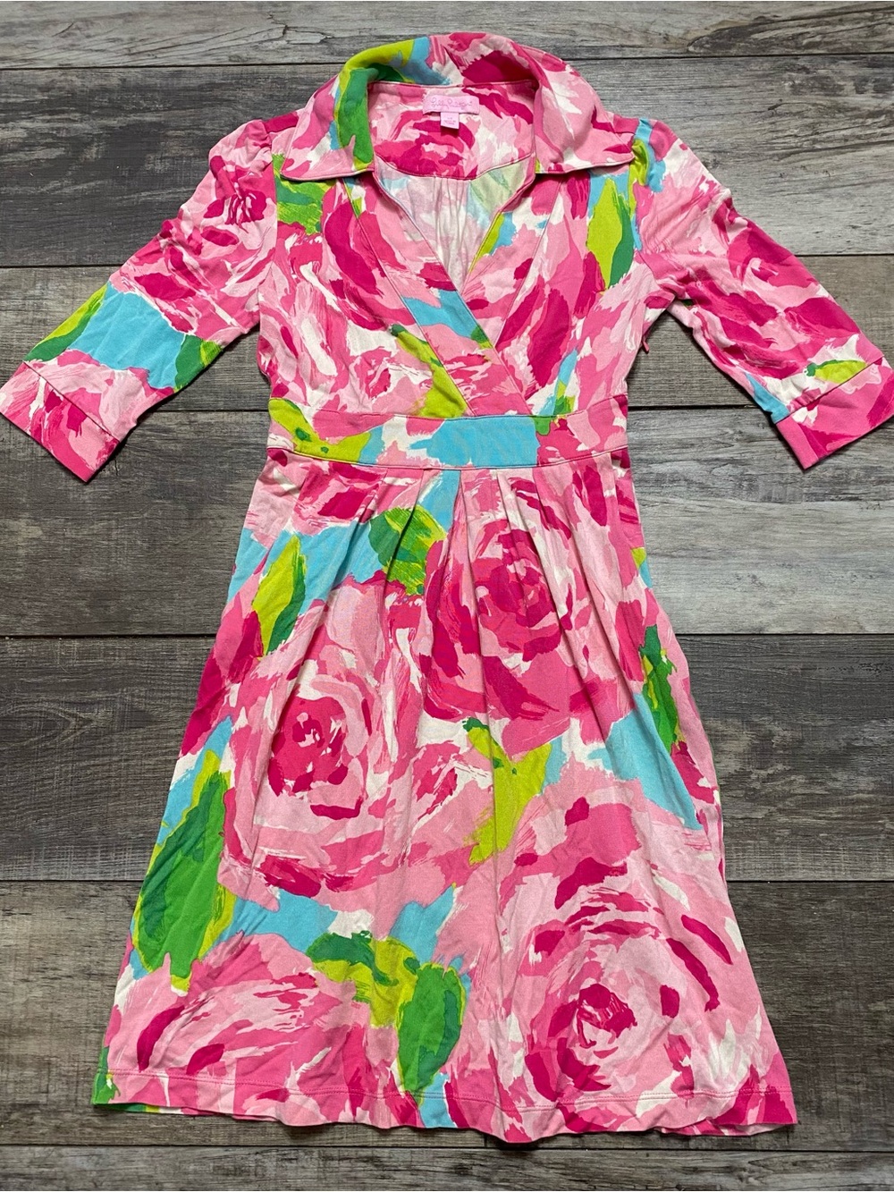 Lilly Pulitzer First Impressions Hottie Pink Dress XS